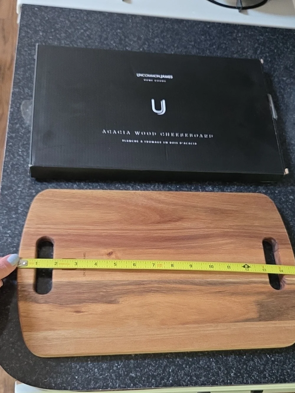 Uncommon James Acacia Wood Cheese Board Charcuterie Serving Board 15